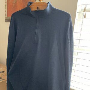 Mens Half Zip Pullover XXL/TTG Cutter & Buck Navy